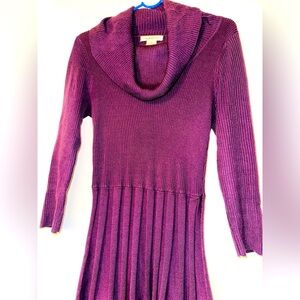 Liz Claiborne dress size M color Purple.100% acrylic. Lower 91% acrylic 9% nylon